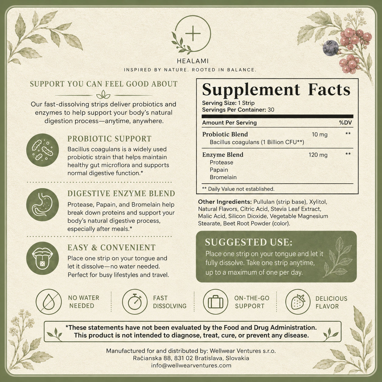 Digestive support lifestyle